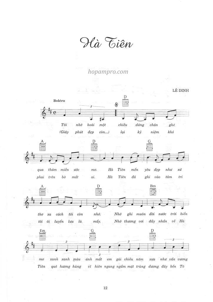 Ha tien - sheet