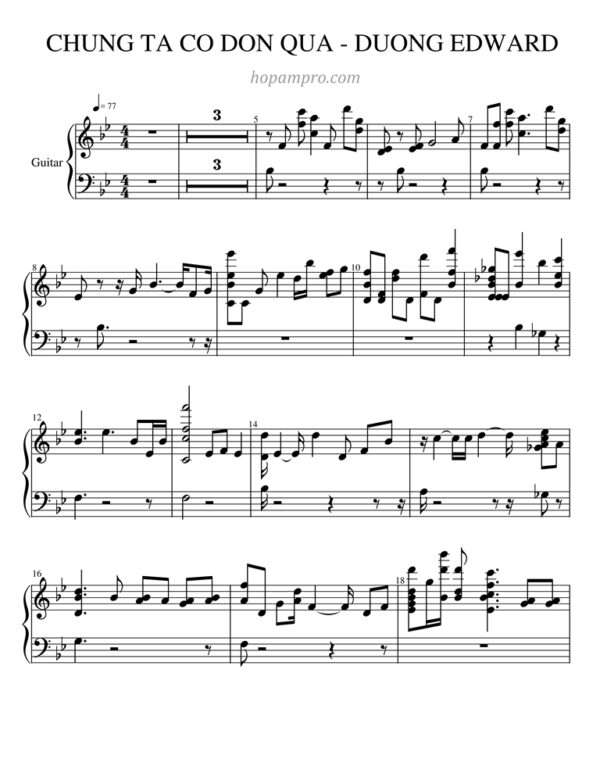 CHUNG_TA_CO_DON_QUA_- DUONG_EDWARD - sheet