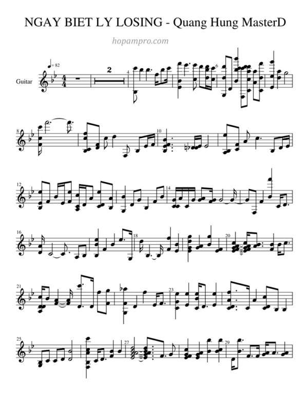 NGAY_BIET_LY_LOSING_-_Quang_Hung_MasterD - sheet
