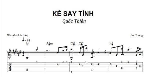 Kẻ Say Tình - Hợp âm Pro