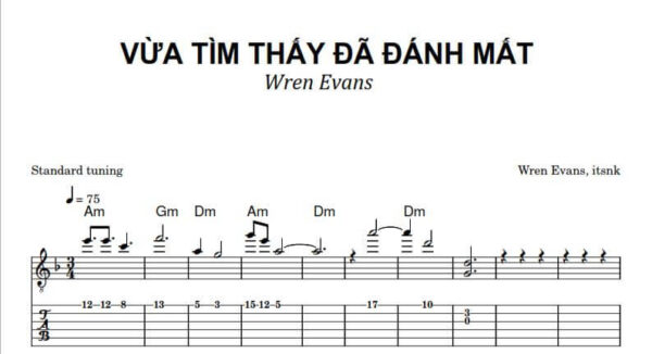 Vừa Tìm Thấy Đã Đánh Mất - Hợp âm Pro